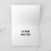 UN ADOLESCENT SPÉCIAL SUR LA CARTE D'ANNIVERSAIRE  (Intérieur)