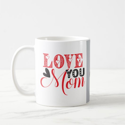 Un adorable amour, maman tasse de café (Gauche)