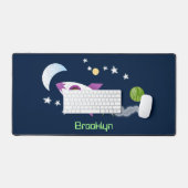 Un adorable vaisseau-fusée dans l'espace dessin an (Clavier et souris)