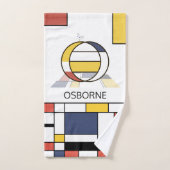 Un agréable néoplasticisme Art Monogramme. Lettre (Serviette à main)
