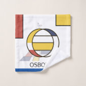 Un agréable néoplasticisme Art Monogramme. Lettre (Gant de toilette)