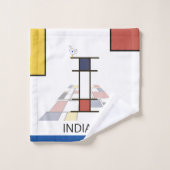 Un agréable néoplasticisme Art Monogramme. Lettre  (Gant de toilette)