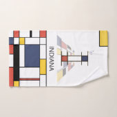 Un agréable néoplasticisme Art Monogramme. Lettre  (Serviette à main)