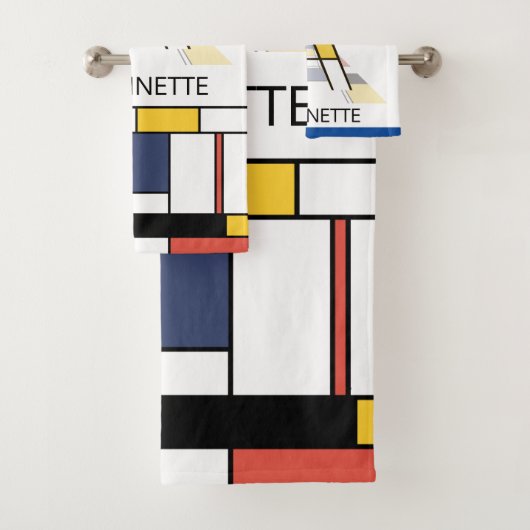 Un agréable néoplasticisme Art Monogramme. Lettre  (En situation)