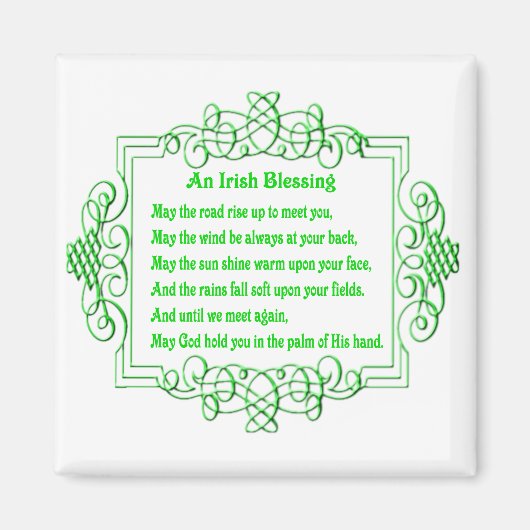 Un aimant de bénédiction irlandais (Devant)