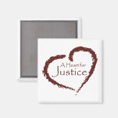 Un aimant de coeur pour la justice (Recto/Verso)