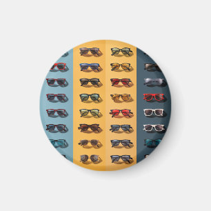 Un aimant de lunettes de soleil, un badge cool