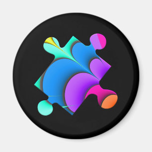 Un aimant de pièce de casse-tête