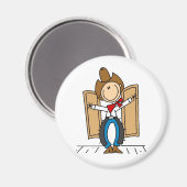 Un aimant d'entrée de cowboy (Recto/Verso)