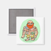 Un aimant Gentleman frappant (Recto/Verso)