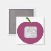 Un aimant modèle à cadre Plum (Recto/Verso)