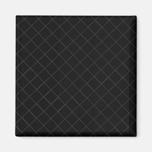 Un aimant Motif noir fou (Devant)