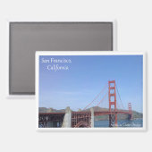 Un aimant pour Golden Gate Bridge à San Francisco (Recto/Verso)