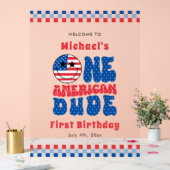 Un Américain 4 juillet fête de premier anniversair (Mariage)