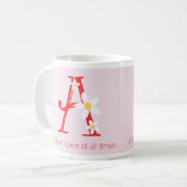 Un ami aime en tout temps Alphabet Un mug (Devant gauche)