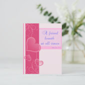 "Un ami aime en tout temps" Carte postale (Debout devant)