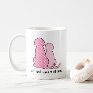Un Ami Aime En Tout Temps Mug Amoureux des chiens