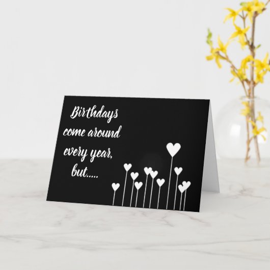 UN AMI COMME VOUS VIENS AUTOUR D'UNE CARTE D'ANNIV (Fleur jaune)