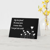 UN AMI COMME VOUS VIENT AUTOUR D'UNE CARTE D'ANNIV (Fleur jaune)