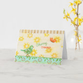 Un ami de Thanksgiving Partage Merci Carte d'Oisea (Fleur jaune)