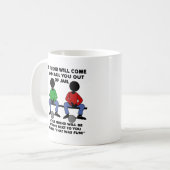 Un ami en prison Drôle Mug (Devant gauche)