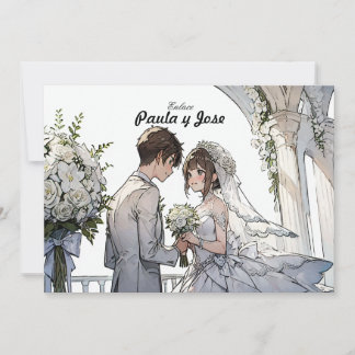 Un Amor Anime: Invitación Kaart