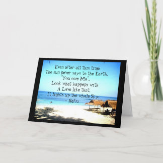 Un amour aiment cette carte de voeux