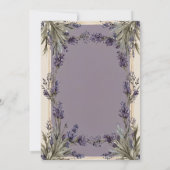 Un amour dans la Faire-part de mariage de la lavan (Dos)