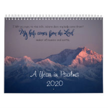 Un an dans le calendrier des psaumes
