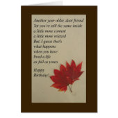 Un an de plus - Carte d'anniversaire (Devant)