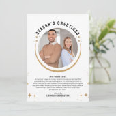 Un an de révision de la carte de Noël d'affaires (Debout devant)