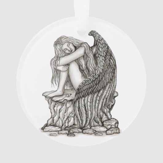 Un ange endormi sur la pierre (dos)