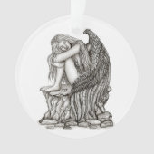 Un ange endormi sur la pierre (devant)