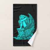 Un ange endormi sur la pierre (Serviette à main)