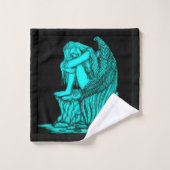 Un ange endormi sur la pierre (Gant de toilette)