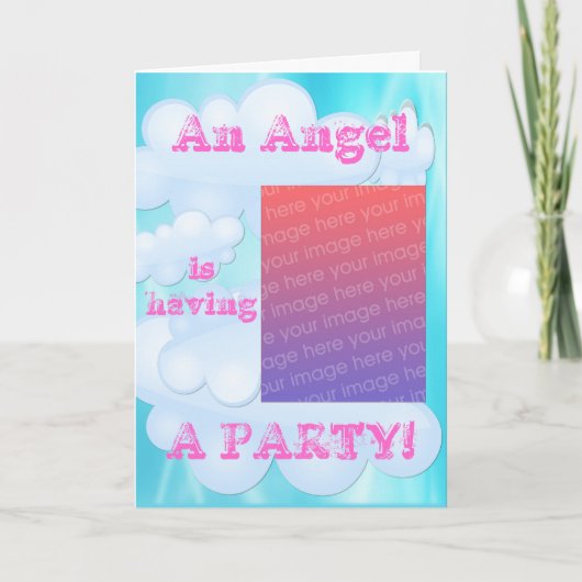 Un ange reçoit une invitation de fête (Devant)