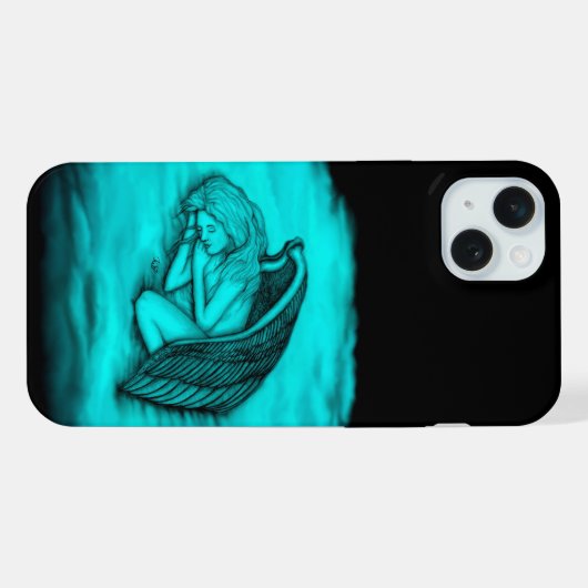 Un Angel endormi, Noir et Vert Design (Verso Horizontal)
