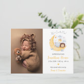 Un animal Carte photo au-dessus de la lune (Debout devant)