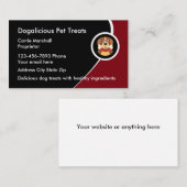 Un animal de compagnie traite les Cartes de visite (Devant / Derrière)