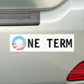 Un anti autocollant d'Obama de terme (En voiture)