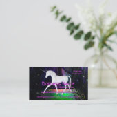 Un aperçu d'une licorne - cartes de visite (Debout devant)