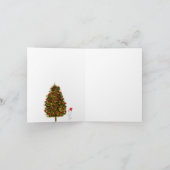 Un arbre de Noël et une carte de voeux pour les oi (Intérieur)