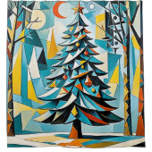 Un arbre de Noël illustration 2 - Rideau de douche (Devant)