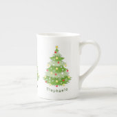 Un arbre de Noël personnalisé, un os de Chine Mug (Droite)