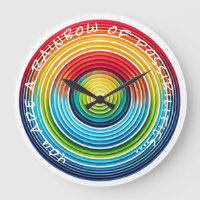 ... Un arc-en-ciel de possibilités Horloge murale