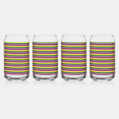 un arrière - plan rayé multicolore avec points (Dos)