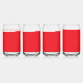 un arrière - plan rouge avec une bordure blanche (Recto)
