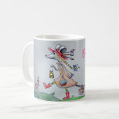 Un artiste de souris lunatique Mug (Devant gauche)