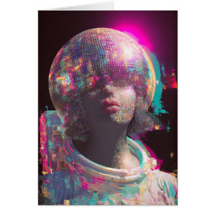Un astronaute disco Toutes les occasions Carte de