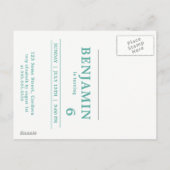 Un astronaute sur la Lune Invitation de la fête d' (Dos)